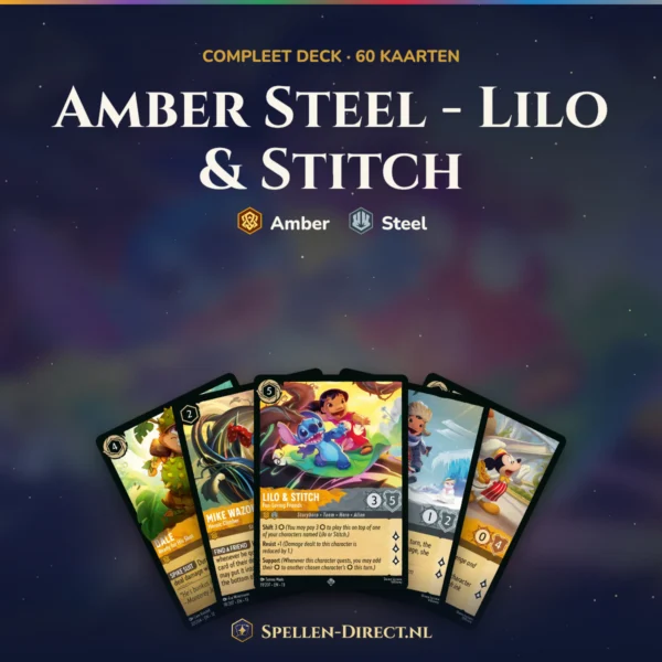 Amber Steel - Lilo & Stitch – complete Lorcana deck