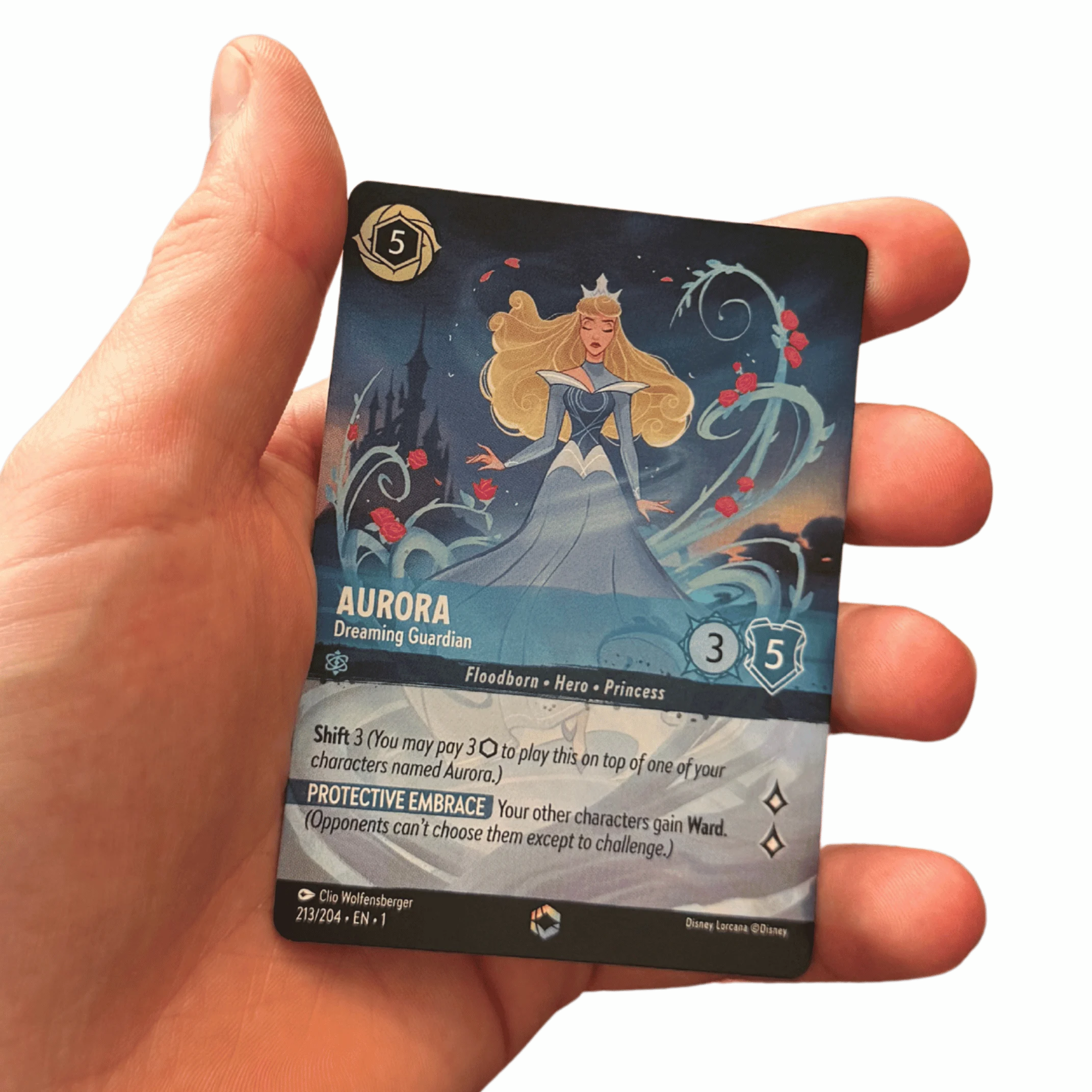 Foto von Aurora – Dreaming Guardian – Enchanted (Lorcana Karte)