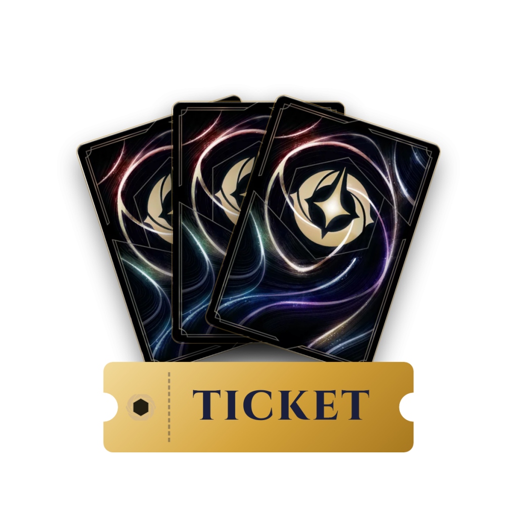 Lorcana-evenement: ticket met kaartruggen